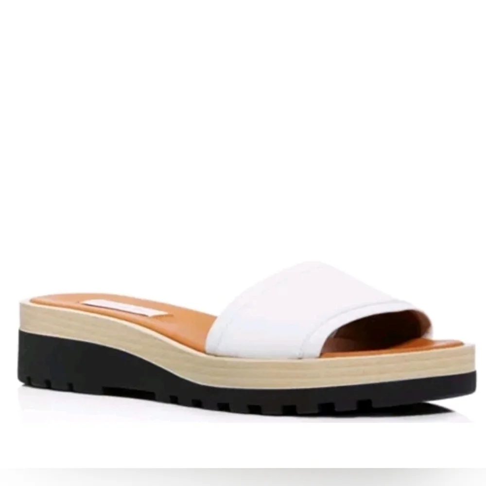 See by Chloe Robin Leather Platform Slide Sandal 37 Sandal - Picture 1 of 5